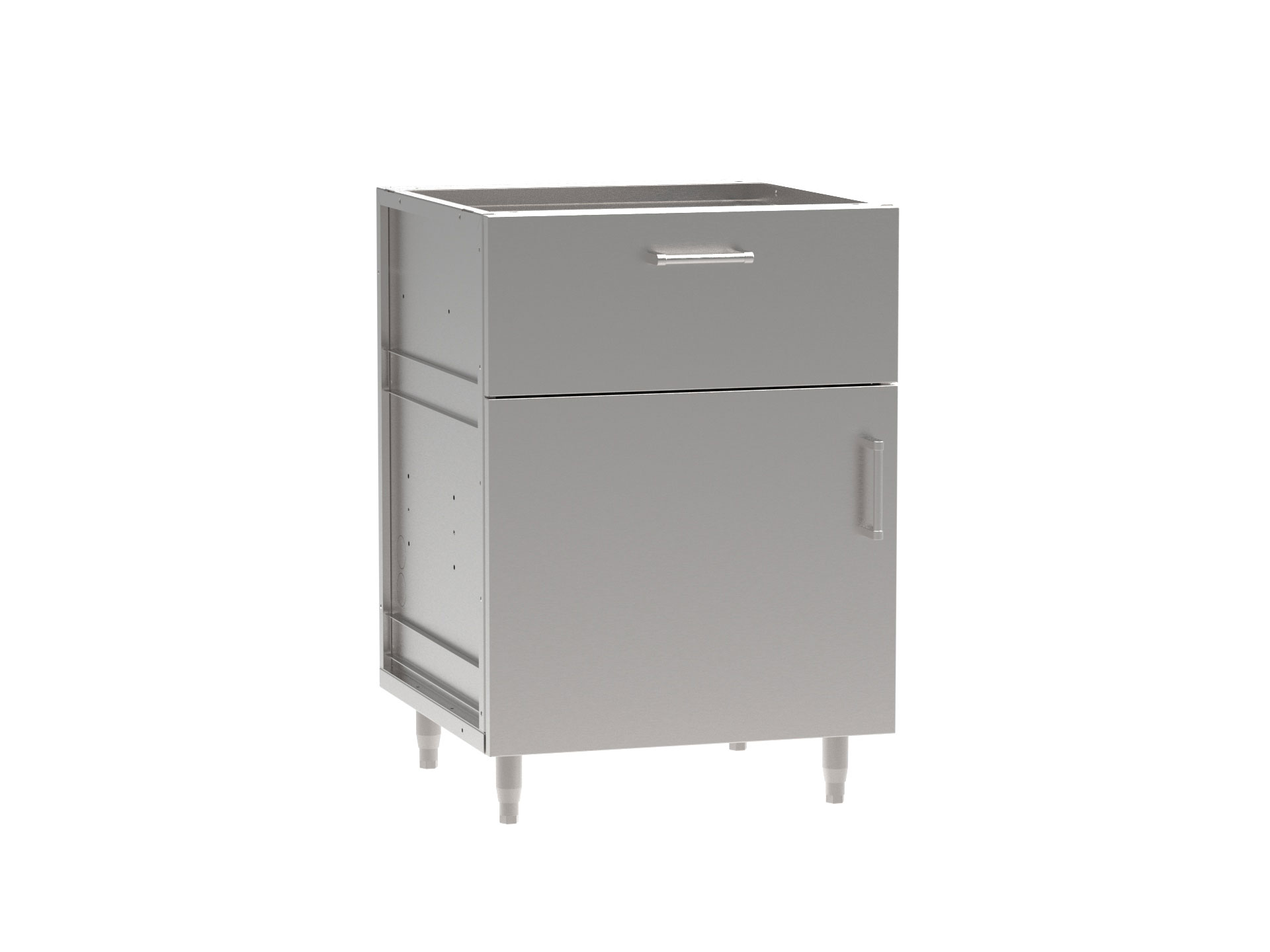 1 Third Drawer Single Door Indoor Base Cabinet