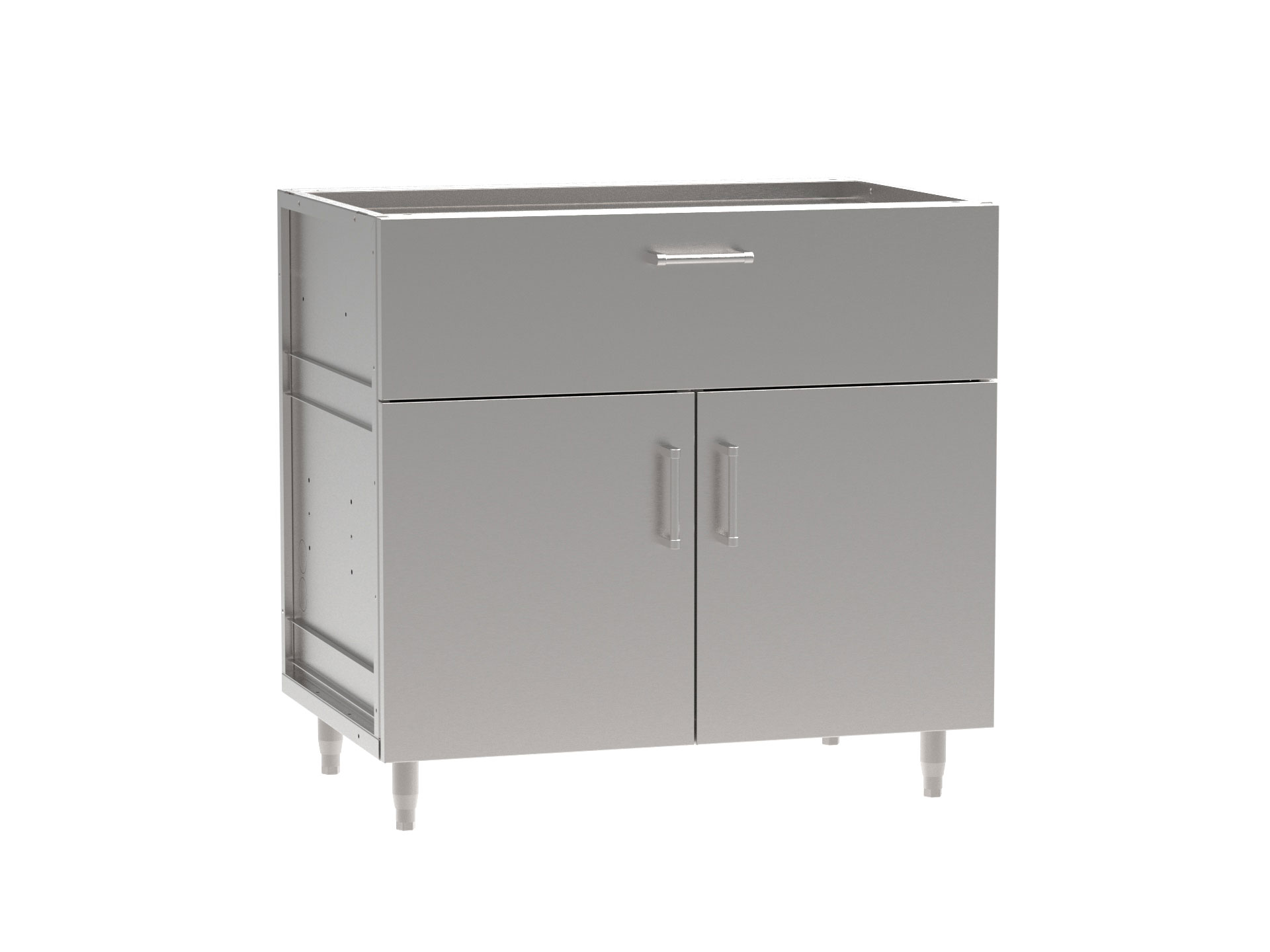 Third Drawer w/Double Doors Indoor Base Cabinet