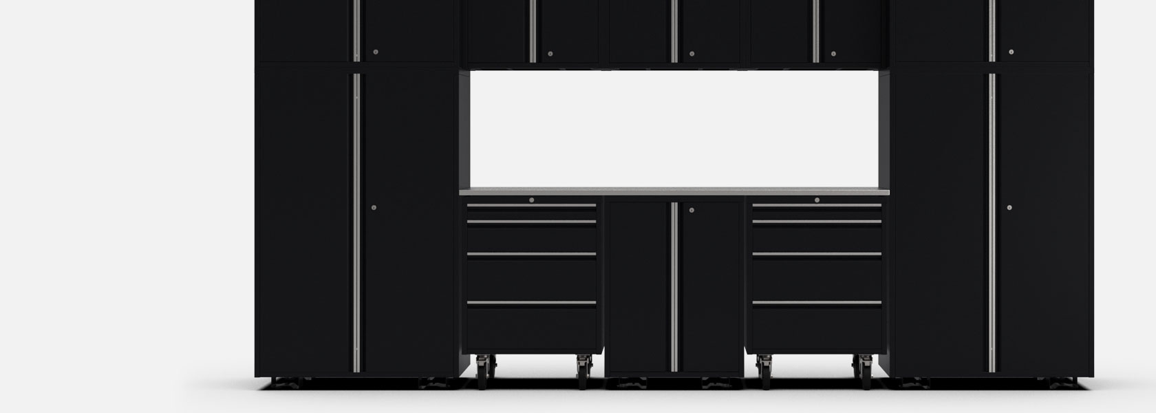 Stainless Steel Countertops with Integrated Sink