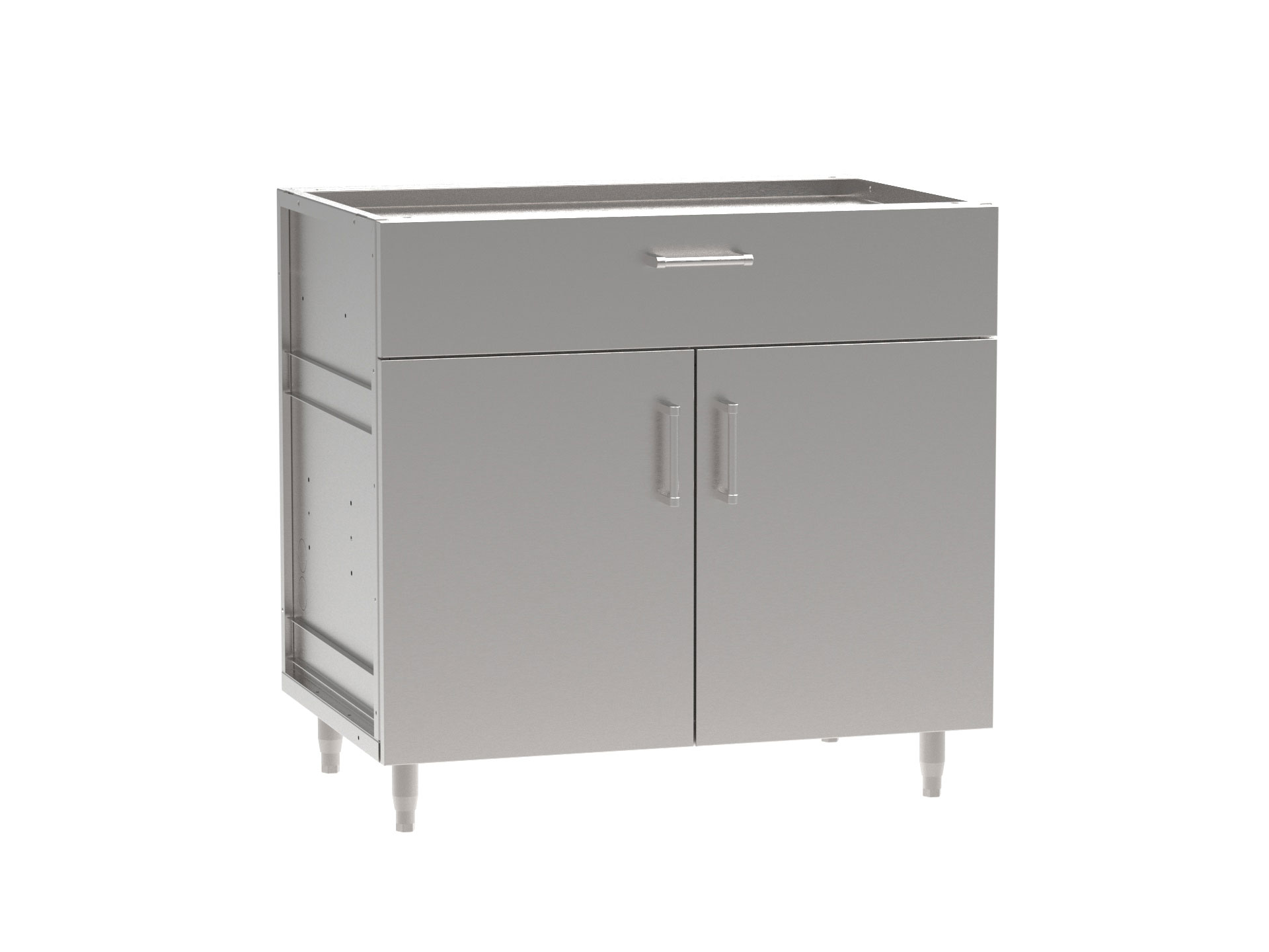 Quarter Drawer w/Double Doors Outdoor Base Cabinet