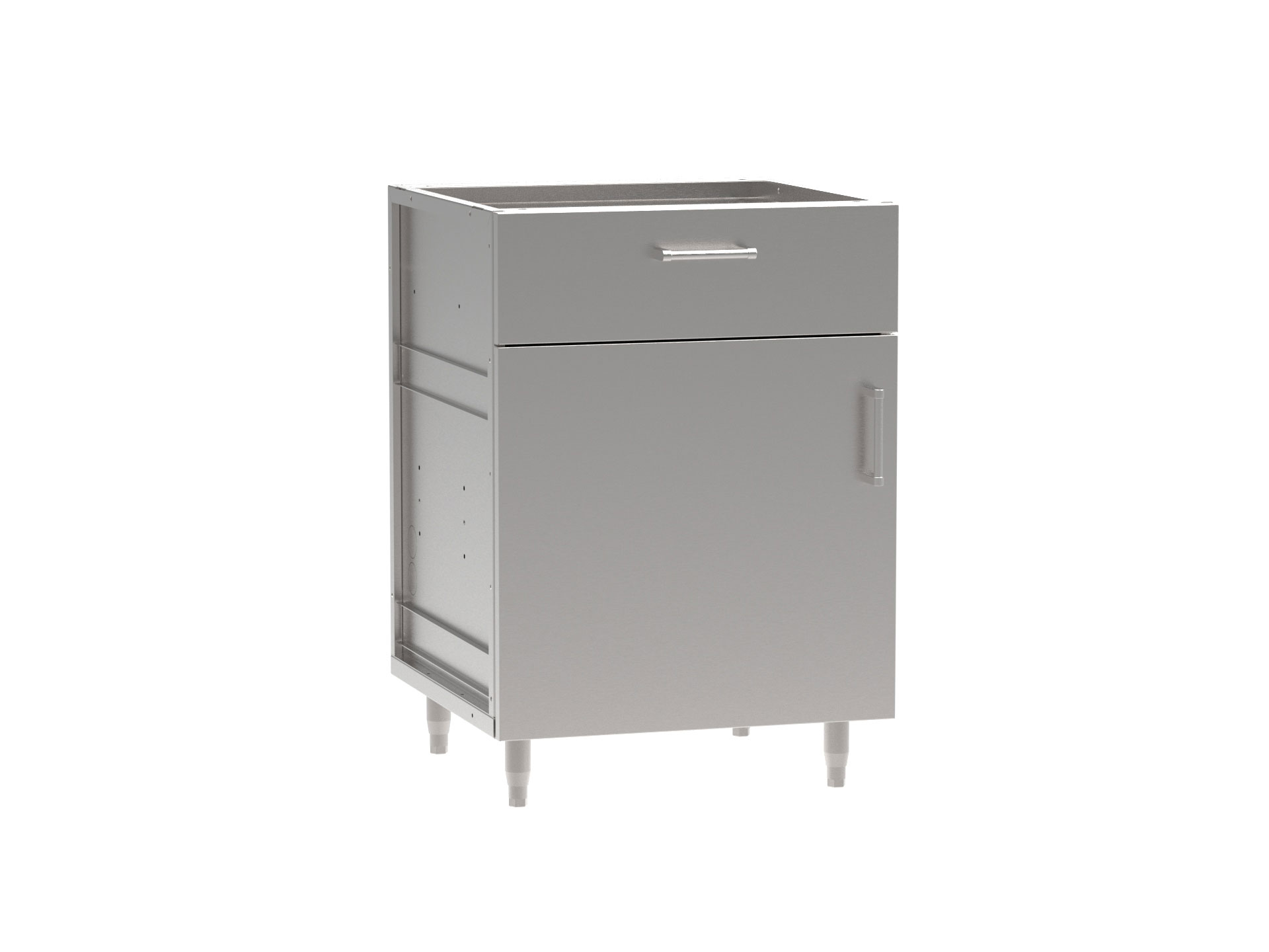 1 Quarter Drawer Single Door Base Cabinet